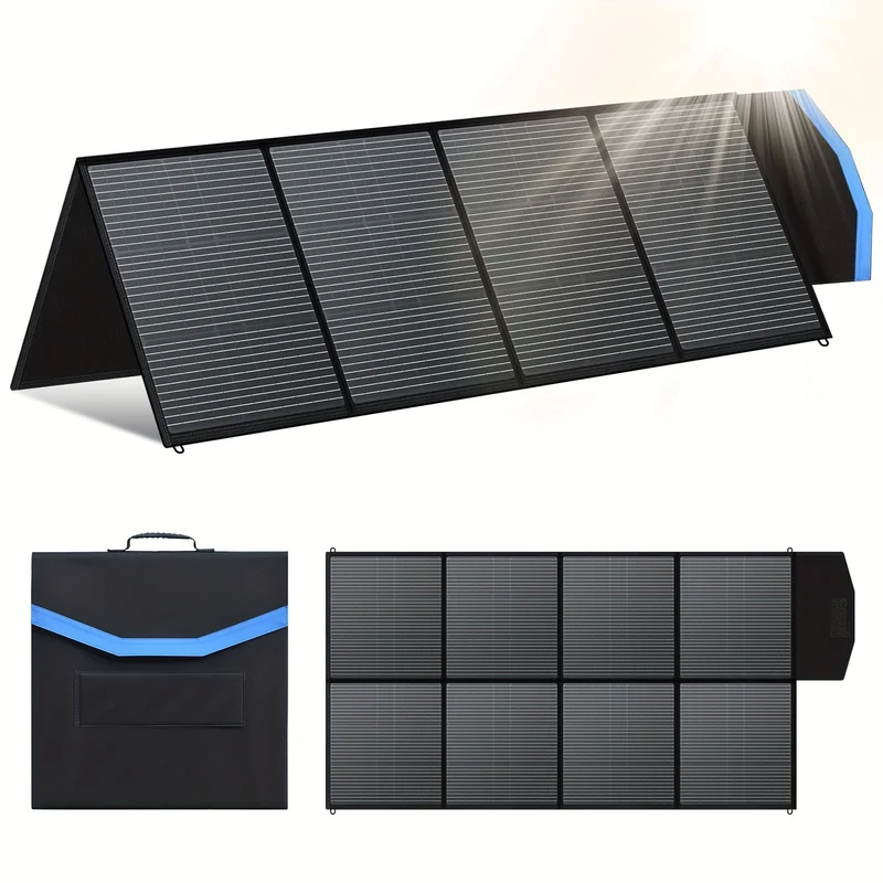 Draagbaar Zonnepaneel – Opvouwbaar Paneel – Mobiele Zonne-energie – Camping Zonnepaneel – 400 Watt Vermogen – Veilig Tot 36V