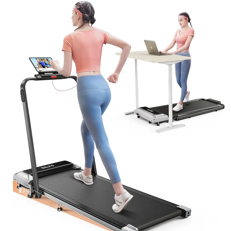 Loopband – Looptrainer – Fitnessapparaat – Hardloopband – Wandelband – Inklapbaar Ontwerp – 2,5 HP Motor