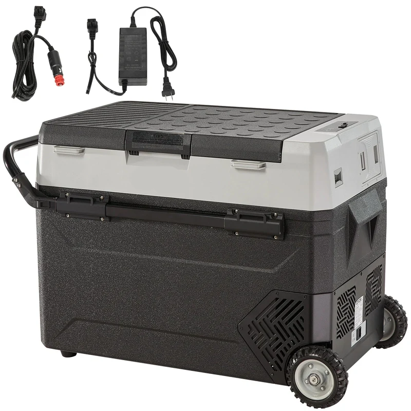 Draagbare Autokoelkast – Mobiele Koelbox – Camping Koelkast – 12V Koelbox – 35L – Dual Zone – Snel En Stil Koelen