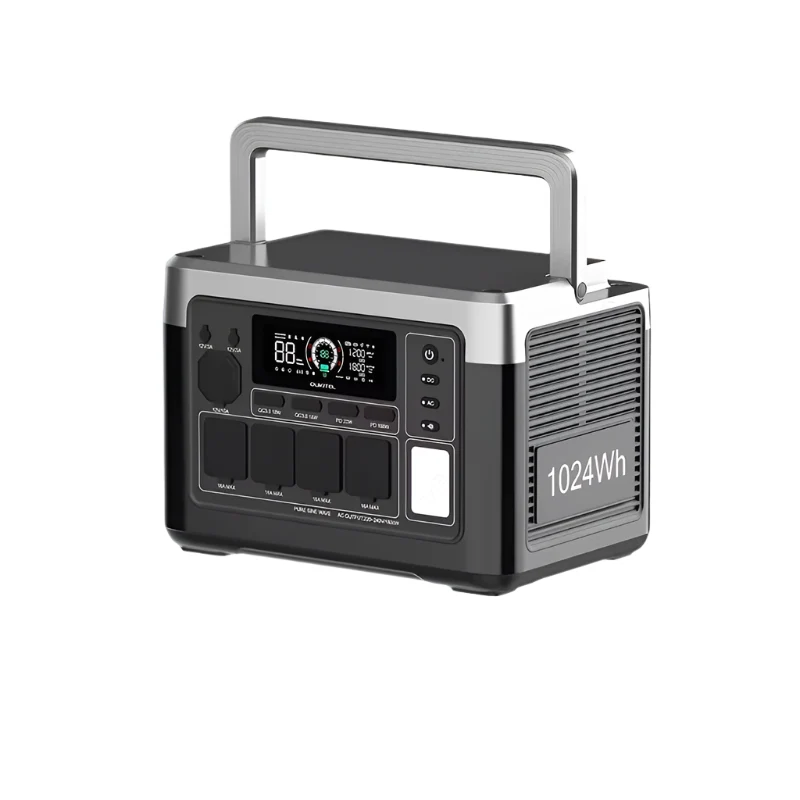 Draagbare Power Station – Noodstroomvoorziening – Energiecentrale – Accu Booster – 1024 Wh LiFePO4 – 1800 W Output