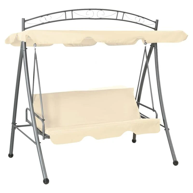 Buiten Schommelbank – Tuinbank – Schommelstoel – Hangbank – Ligbank – Verstelbare Canopy – Zandwit Design