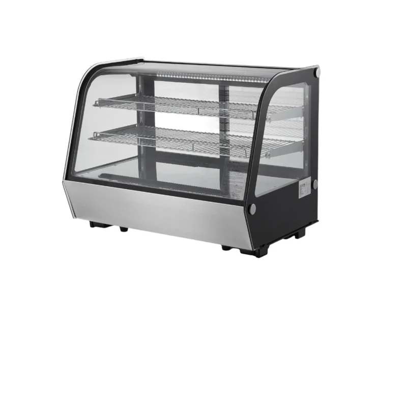 Gekoelde Displaykast – Koelvitrine – Koelkast – Presentatiekast – Bakkerskast – 278 Liter Inhoud – LED-Verlichting - 5 Kubieke Voet Boog