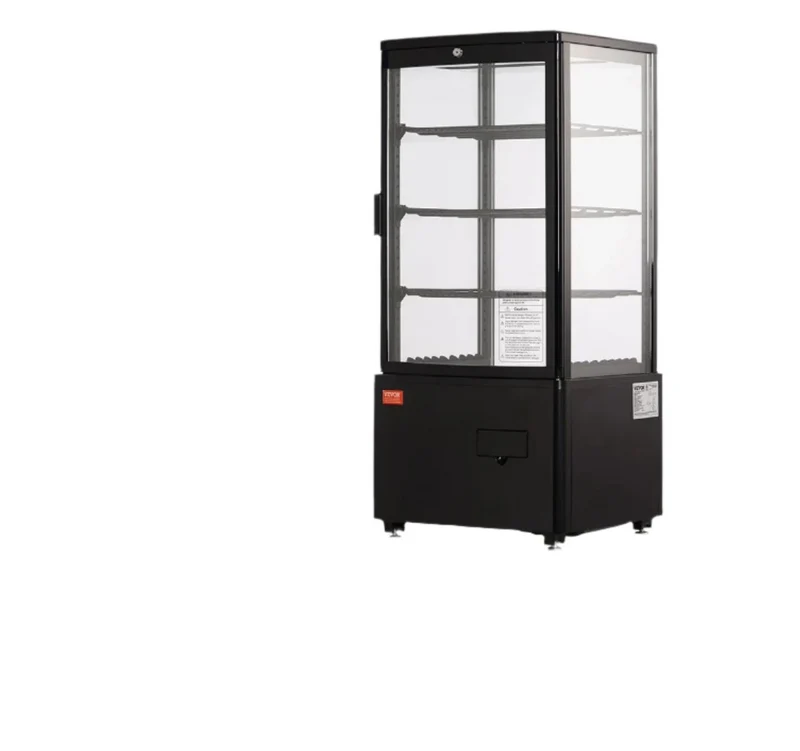 Gekoelde Displaykast – Koelvitrine – Koelkast – Presentatiekast – Bakkerskast – 278 Liter Inhoud – LED-Verlichting - 3 Kubieke Voet
