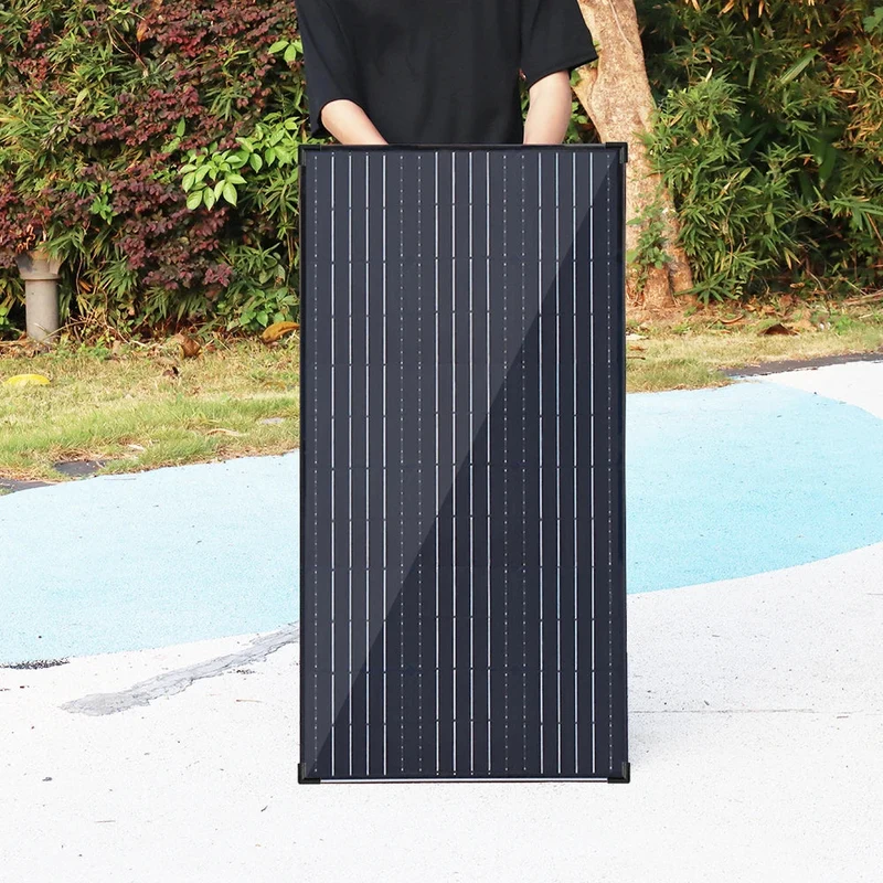 Zonnepaneel - Zonnepanelen - Zonne-energie - 12V Module - Aluminium Frame Lichtgewicht Fotovoltaïsch Paneelsysteem - 150W - 1 Stuks - Waterdicht - voor Boot - Camper - Caravan - RV - Tuin