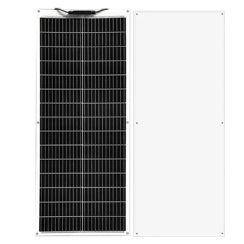 Zonnepaneel - Zonnepanelen - Zonne-energie - Zonne-kit - Monocrystalline Silicon - Flexibel - Monocrystalline Silicon - 100W - 1 Stuks - IP68 Waterdicht - voor Boot - Camper - Caravan - RV - Tuin - Wit