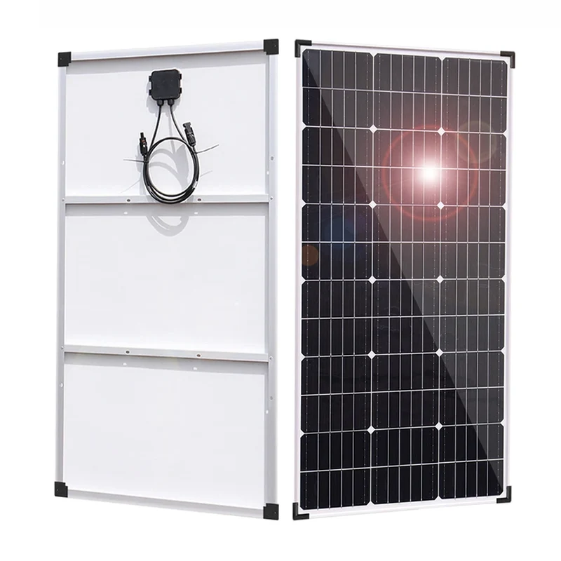 Zonnepaneel - Zonnepanelen - Zonne-energie - 12V Module - Aluminium Frame Lichtgewicht Fotovoltaïsch Paneelsysteem - 300W - Waterdicht - voor Boot - Camper - Caravan - RV - Tuin