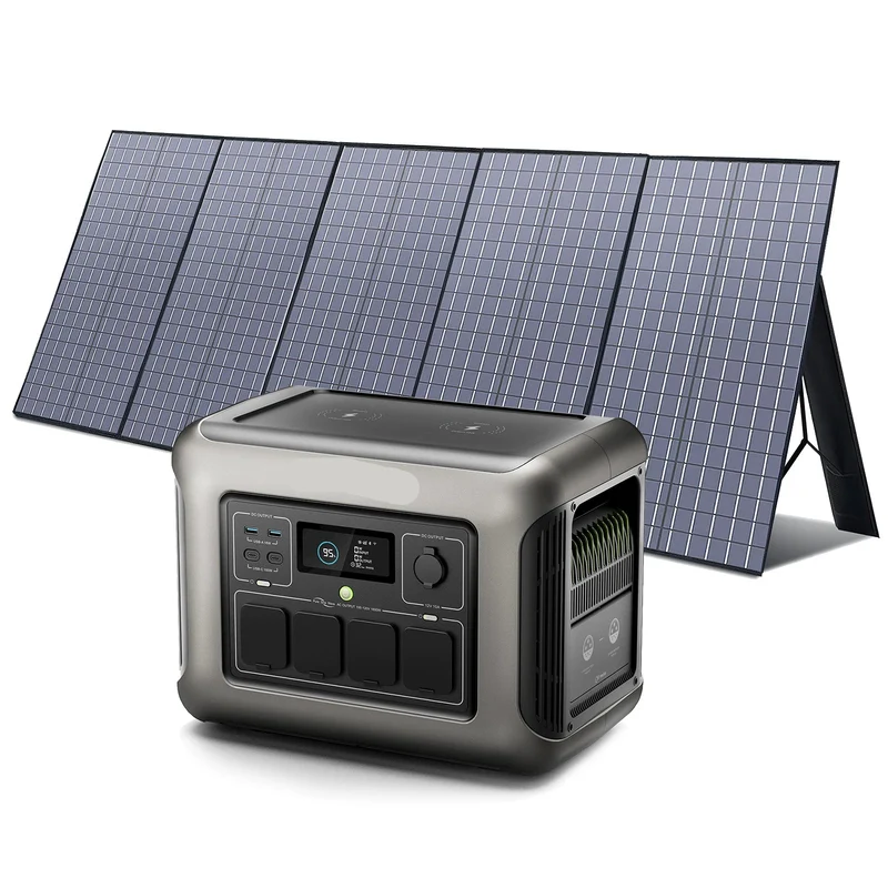 Draagbare Powerstation – Mobiele Accu – Noodstroom Generator – Zonne Energie Station – 1152Wh Capaciteit – 400W Continu Stroom