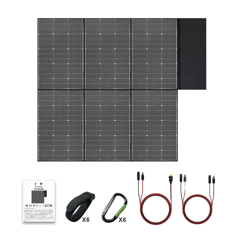 Opvouwbaar Zonnepaneel – Draagbaar Zonnepaneel – Mobiel Zonnepaneel – Outdoor Zonnepaneel – 600W Vermogen – Hoog Rendement
