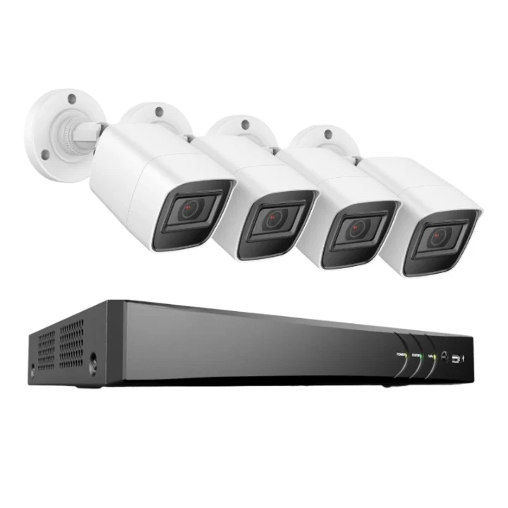 Beveiligingscamera - Beveiligingscamerasysteem - Camerabewaking - 4K Ultra HD - 8CH DVR - H.265 - Weerbestendig - Binnen - Buiten - 4 Camera's - Ingebouwde HDD - 2TB