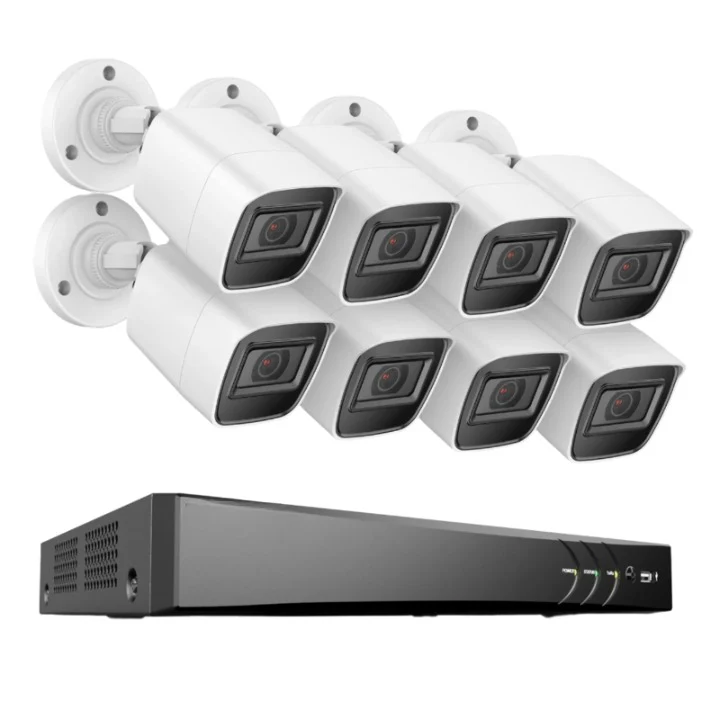 Beveiligingscamera - Beveiligingscamerasysteem - Camerabewaking - 4K Ultra HD - 8CH DVR - H.265 - Weerbestendig - Binnen - Buiten - 8 Camera's - Ingebouwde HDD - 1TB