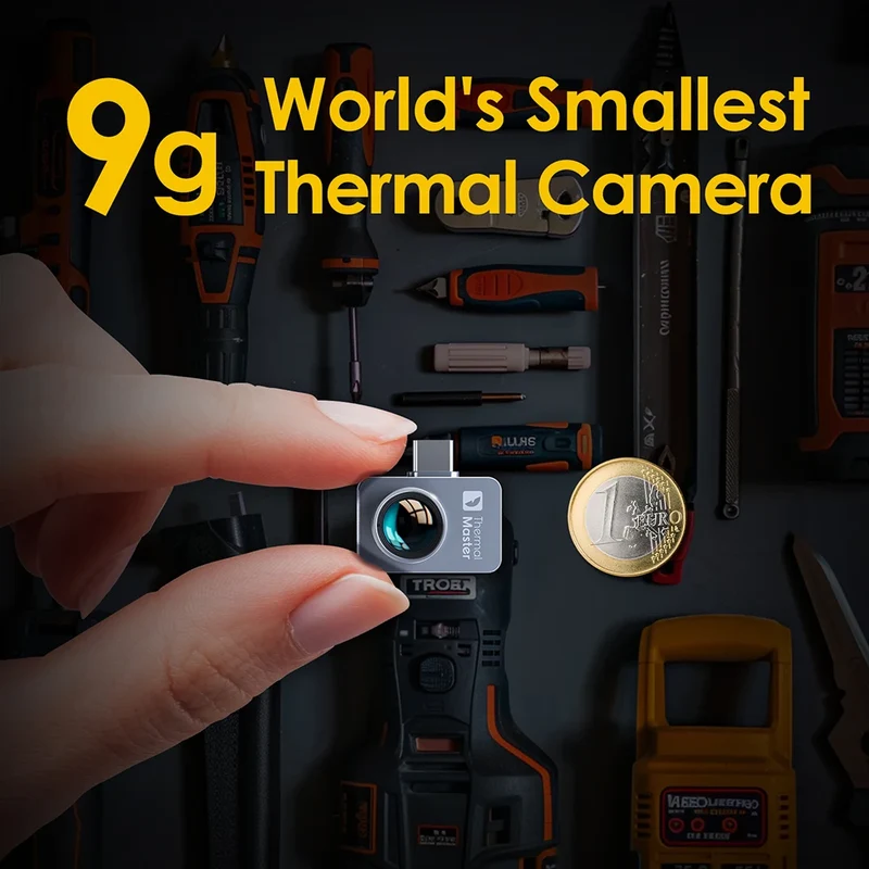 Warmtebeeldcamera – Thermische Camera – Infraroodcamera – Temperatuurmeter – Compact – 256x192 Resolutie – Temperatuurbereik -20°C Tot 600°C