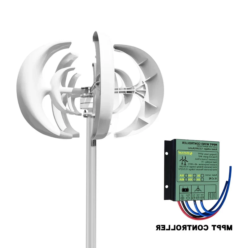 Verticale Windturbine – Windmolen – Energie Generator – Duurzame Energie – 3000W Output – MPPT Controller