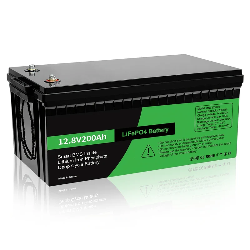 12V 200Ah LiFePO4 Accu – Lithium Accu – Loodaccu Vervanger – Energieopslag Batterij – Langdurig Gebruik – 8000+ Laadcycli – Battery Management Systeem
