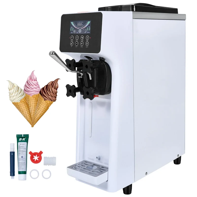 IJsmachine – Sorbetmaker – Frozen Yogurt Maker – IJsbereider – IJsapparaat – 1,6 Liter Inhoud – Roestvrij Staal
