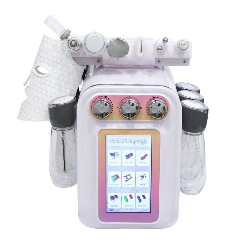 AOKO New 7 in 1 Hydro Dermabrasion Skin Care Beauty Machine Water Oxygen Jet Hydro Diamond Peeling Microdermabrasion Device