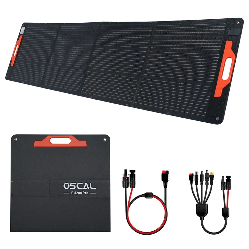 Draagbaar Zonnepaneel – Opvouwbaar – Solar Panel – Mobiel – Outdoor – 200W Vermogen – Waterdicht IP67