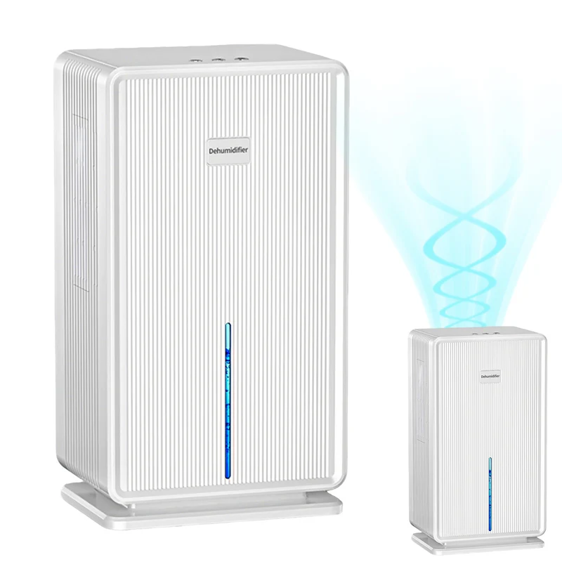 Luchtontvochtiger – Vochtvreter – Luchtontvochtiger Voor Kleine Ruimtes – Stil – 3 Liter Waterreservoir – Fluisterstil Met LED-verlichting