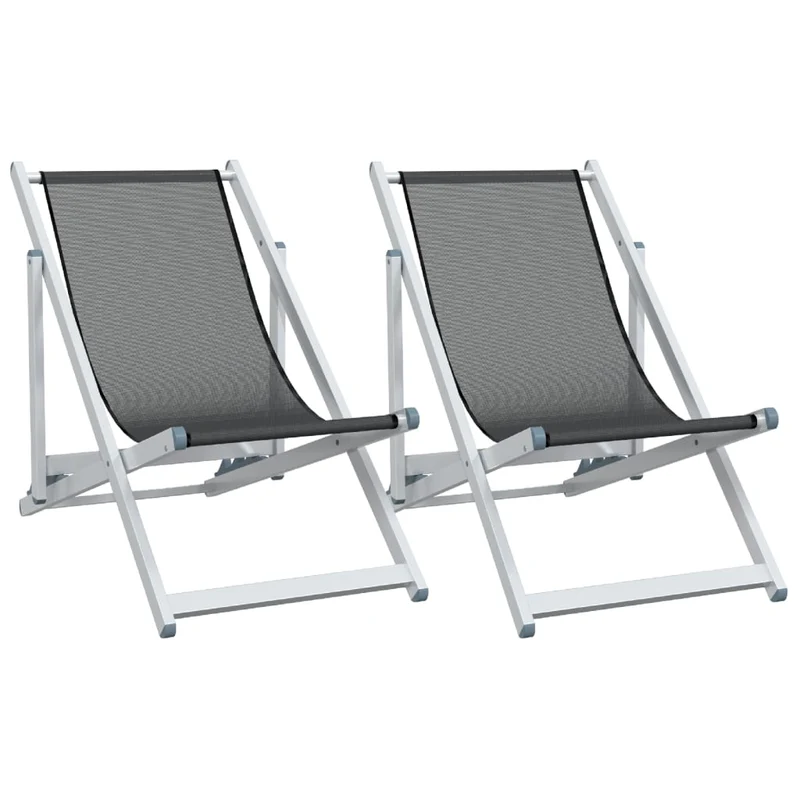 Inklapbare Strandstoel – Strandstoel – Tuinstoel – Campingstoel – Lichtgewicht Aluminium Frame – 3-Verstelbare Zitposities