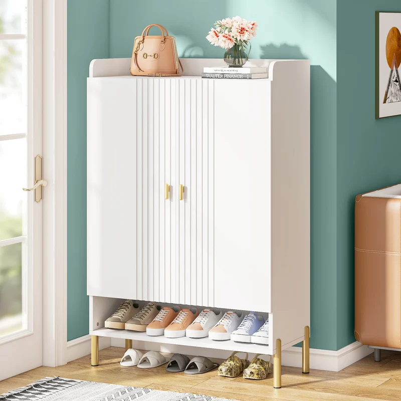Schoenenkast – Schoenopberger – Schoenenrek – Schoenmeubel – Schoenendisplay – 6 Verstelbare Planken – Capaciteit 20 Paar