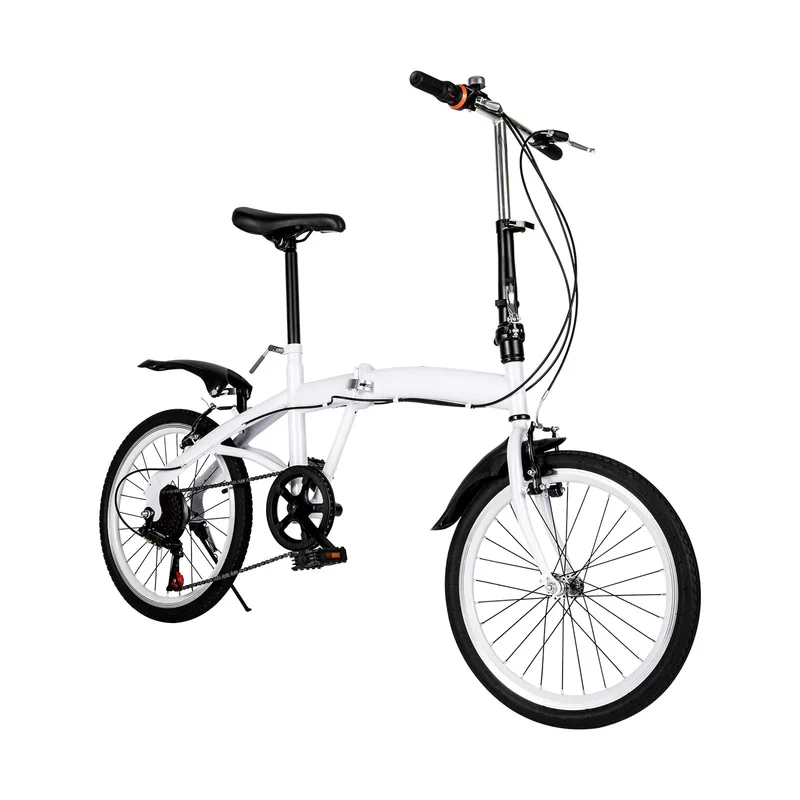Vouwfiets – Vouwbare Fiets – Compacte Fiets – Stadsfiets – 20 Inch – 6 Versnellingen – Verstelbaar Zadel