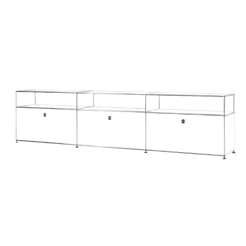 TV-Kast – TV-Meubel – Media Meubel – Woonkamer Kast – Roestvrij Staal – Modern Metalen Frame - Stijl 2