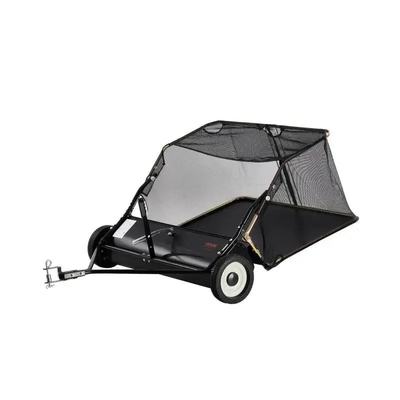 Aanhangbare Gazonveger – Bladblazer – Tuinveger – Bladzuiger – Bladruimer – 132 Cm Sweepbreedte – 26 cu.ft. Opvangcapaciteit