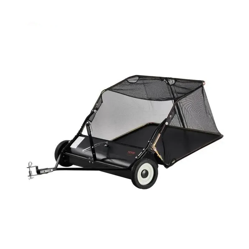 Aanhangbare Gazonveger – Bladblazer – Tuinveger – Bladzuiger – Bladruimer – 132 Cm Sweepbreedte – 12 cu.ft. Opvangcapaciteit