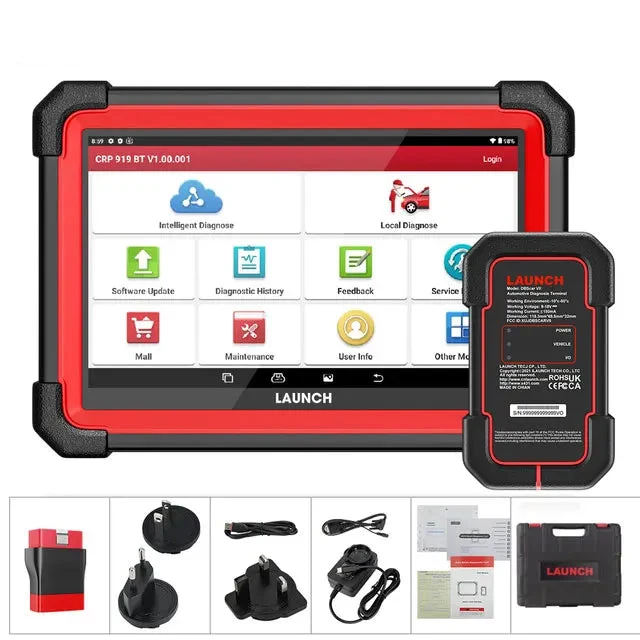 Auto Diagnosetool – Diagnose Scanner – OBD2 Scanner – Foutcode Lezer – Bluetooth Verbinding – 7-Inch Touchscreen – ECU Codering