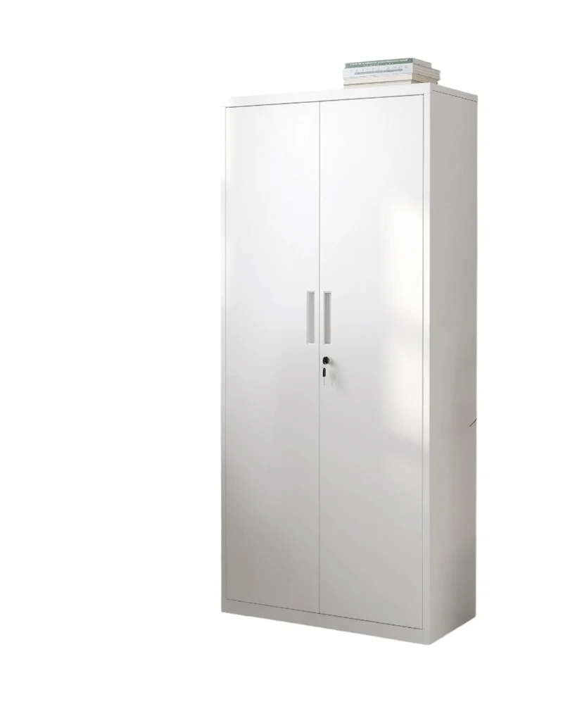 Stalen Archiefkast – Metaal Kast – Documentenkast – Opbergkast – Bureaukast – 5 Verstelbare Planken – Poedergecoat Staal - 40x80x180 cm - Wit