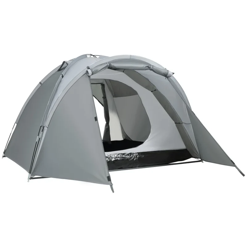 Campingtent – Buitentent – Kampeertent – Tent Voor 2-3 Personen – Waterafstotend Polyester – Vier Ventilatiedeuren