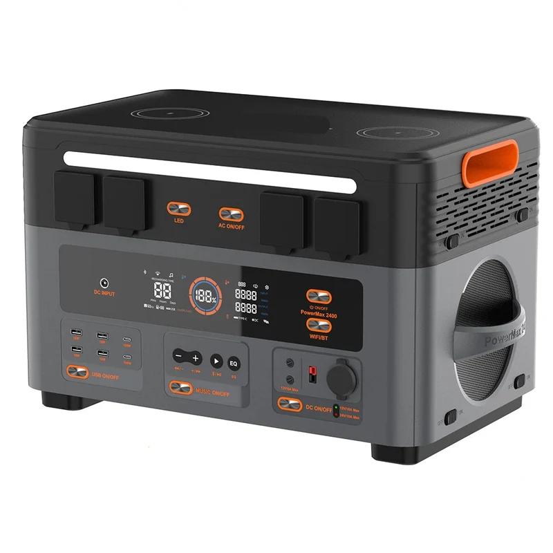 Draagbare Stroomcentrale – Powerbank – Energievoorziening – Mobiele Accu – Zonne-accu – 1872 Wh Batterijcapaciteit – 1500W Sneloplader