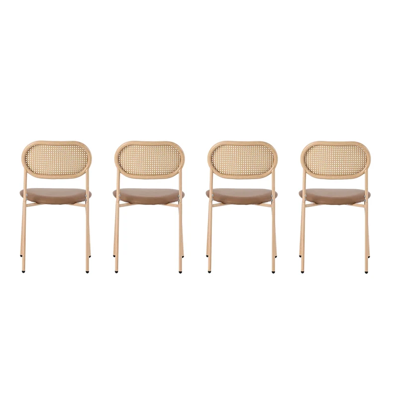 Eetkamerstoelen – Stoelen – Zitstoelen – Set – Metalen Poot – PU-Zitting – Ergonomisch Design