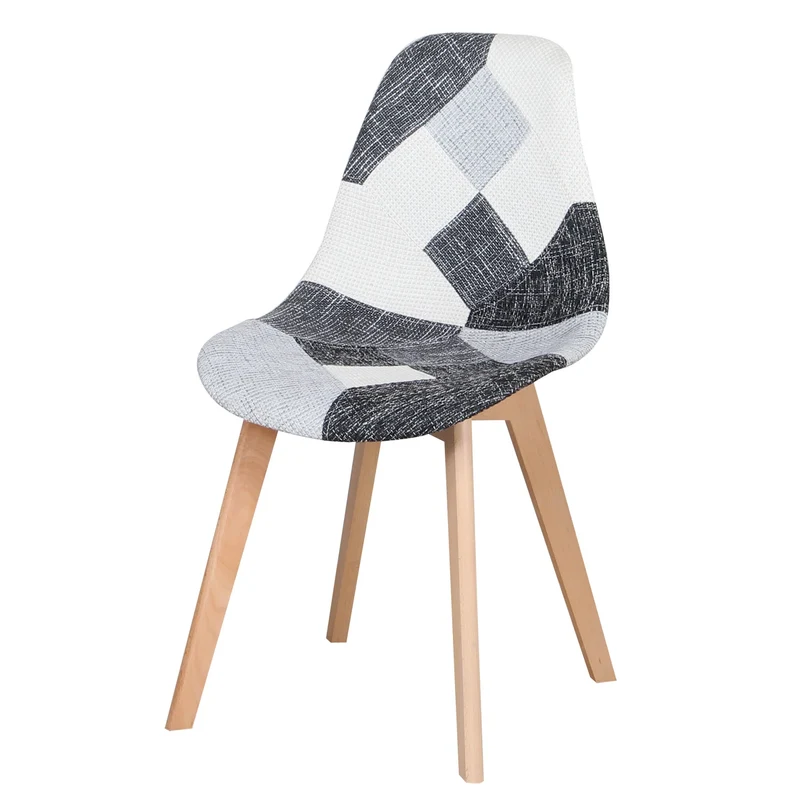 Eetkamerstoelen – Stoelen – Patchwork Stoelen – Moderne Stoelen – Beukenhout – Comfortabel – Stevige Constructie