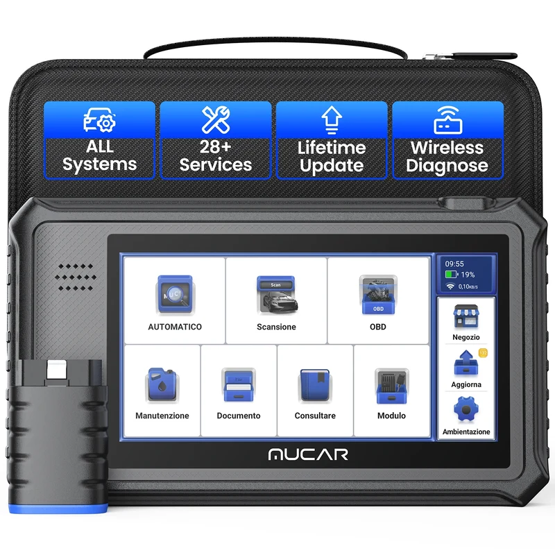 Professionele Auto Diagnosetool – OBD Scanner – Systeemscanner – Auto Foutcodelezer – Diagnosescanner – 28 Resetfuncties – Wi-Fi Updates