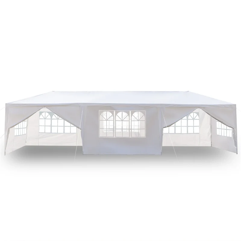 Partytent – Tent – Buitentent – Evenemententent – Waterdichte Tent – 3 X 9 Meter – Stalen Frame - Wit