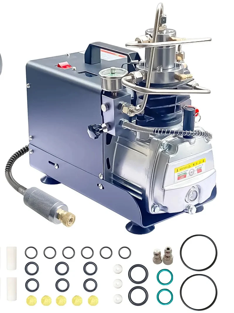 Elektrische Hogedruk Compressor – Luchtcompressor – Hogedrukpomp – Luchtpomp – Duikcompressor – 300 Bar – Water- En Luchtkoeling