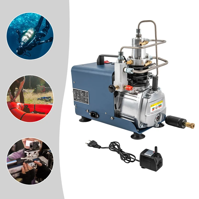 Hoge Druk Compressor – Luchtcompressor – Elektrische Pomp – Pneumatische Compressor – Industrie Compressor – 1.8 kW Motor – 300 Bar Druk