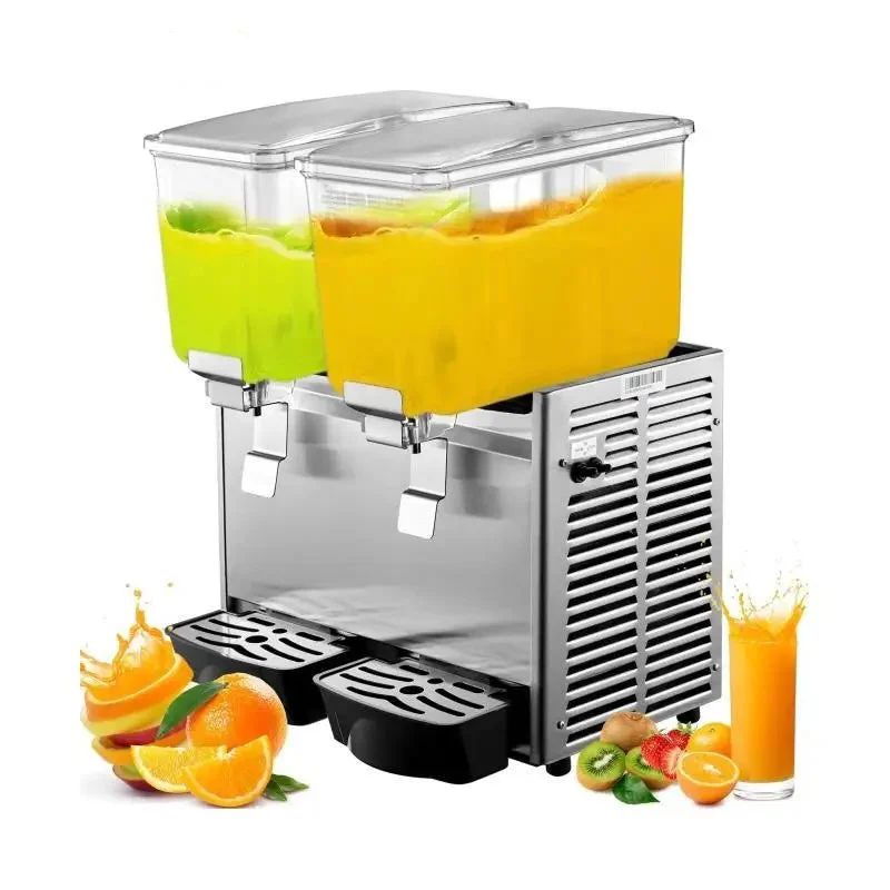 Koeldrankendispenser – Tandem Dispenser – Drankendispenser – Koelmachine – 2 X 12 Liter Tanks – Roestvrijstalen Behuizing