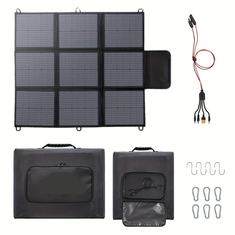 Opvouwbaar Zonnepaneel – Draagbaar Zonnepaneel – Mobiel Zonnepaneel – Kampeer Zonnepaneel – 400W Output – Compact En Lichtgewicht