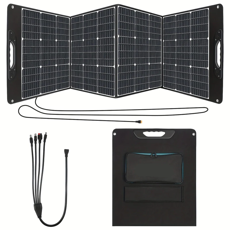 Draagbaar Zonnepaneel – Mobiel Zonnepaneel – Opvouwbaar Zonnepaneel – Outdoor Zonnepaneel – 200W Vermogen – 23% Efficiëntie