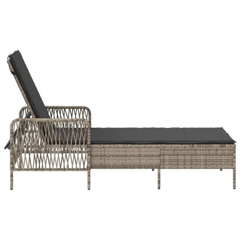 Inklapbaar Loungebed – Sunlounger – Ligstoel – Tuinstoel – Balkonstoel – Ergonomisch Design – Weerbestendig Rattan