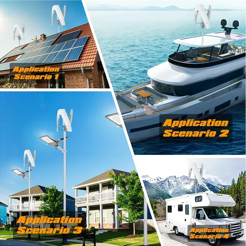 Windturbine – Windgenerator – Windmolen – Duurzame Energie – 3000W Vermogen – Aluminium Behuizing - Wit - 24V - Met Inverte Systeem