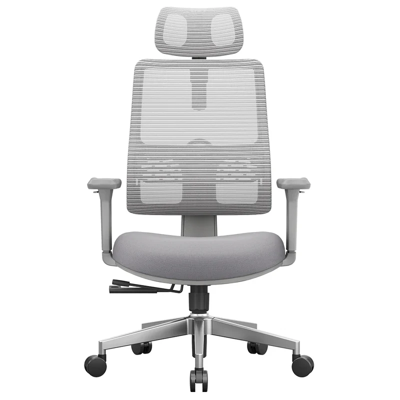 Ergonomische Bureaustoel – Comfortabele Bureaustoel – Verstelbare Stoel – Mesh Bureaustoel – Automatisch Lendesteun-Systeem – 3D Verstelbare Armleuningen - Grijs