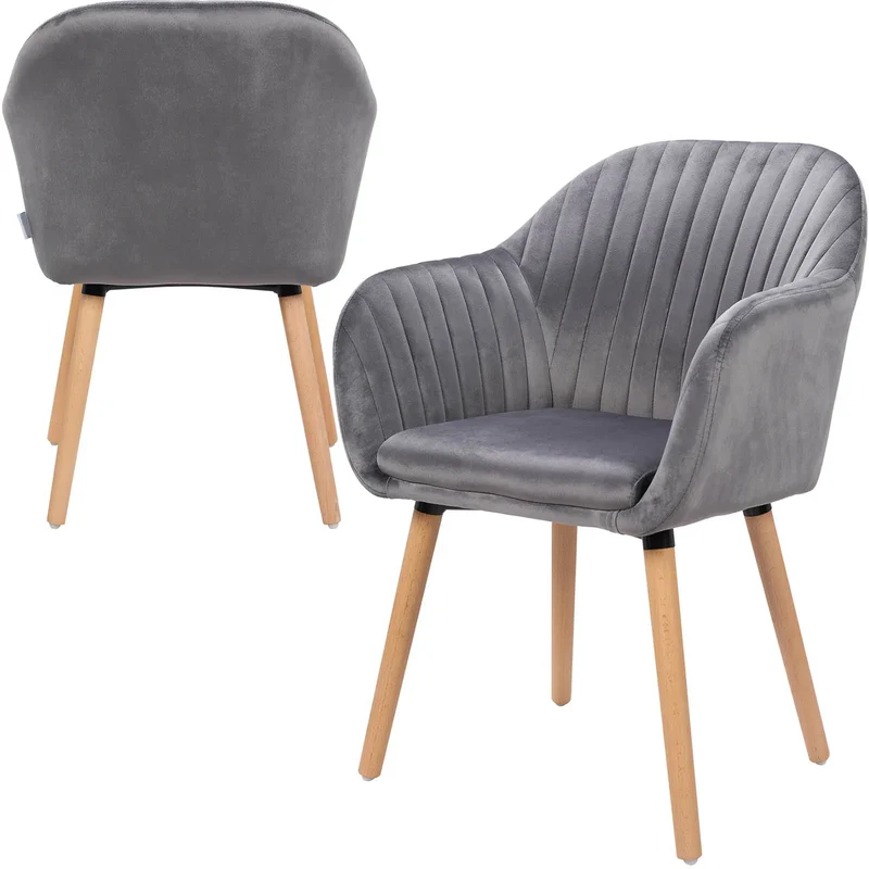 Eetkamerstoel – Stoel – Zetel – Tuinstoel – Bureaustoel – Velvet Bekleding – Maximaal 120 Kg Draagkracht