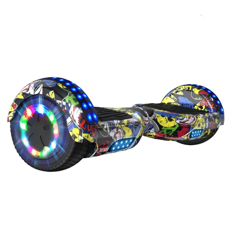 Hoverboard – Zelfbalancerend Board – Scooter – Elektrisch Skateboard – 12 Km/u Snelheid – Bluetooth Speaker – LED Verlichting