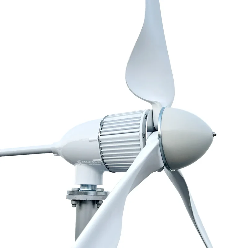 Windturbine – Windmolen – Windgenerator – Windenergie Opwekker – Stil En Efficiënt – 5 kW Vermogen – Aluminiumlegering - 24V - Off-grid Systeem