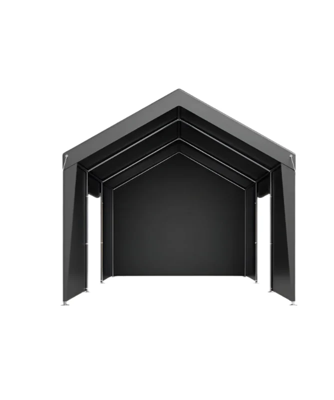 Carport – Overkapping – Garage – Buitenruimte – Beschutting – Gegalvaniseerd Staal - 12x20ft