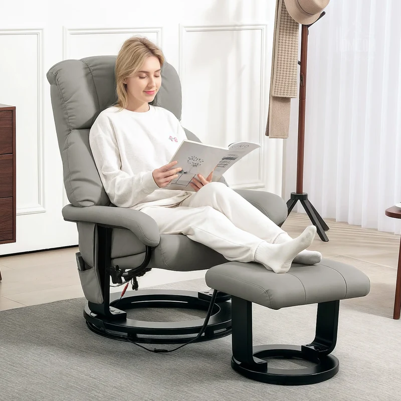 Relaxfauteuil – Massagestoel – Relaxstoel – Zithoekstoel – 10 Massagepunten – Verstelbare Rugleuning