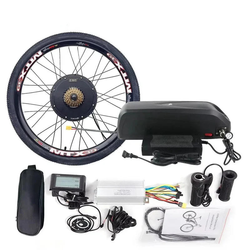 Ebike Conversiekit – Elektrische Fiets Motor – E-bike Ombouwset – Fiets Conversion Kit – E-bike Upgrade – 48V 1000W Motor – 48V 18Ah Accu – 26 Inch Wiel
