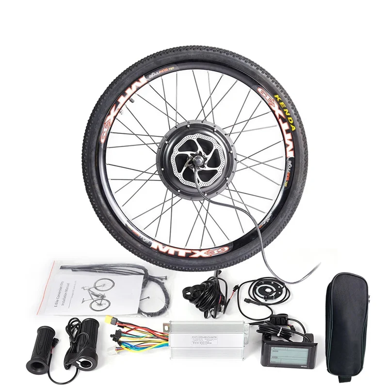 Ebike Conversiekit – Elektrische Ombouwset – Fiets Motor Kit – E-Bike Ombouwset – Elektrische Fiets Kit – 48V – 1500W Krachtige Motor – Geschikt Voor 29 Inch Wielen